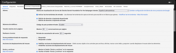 Paso 3: Cuentas e Importación Paso 3: Cuentas e Importación